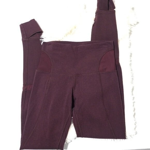 Lululemon Devi Yoga Pant Heathered Bordeaux Drama / Black Cherry 6 - Picture 5 of 8